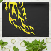 Flamin' Soccer Ball Handtuch (Gefaltet)