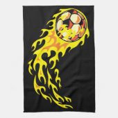 Flamin' Soccer Ball Handtuch (Vertikal)