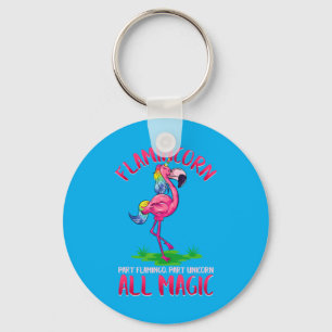 Flamincorn Teil Flamingo Teil Einhorn Magisches Ti Schlüsselanhänger