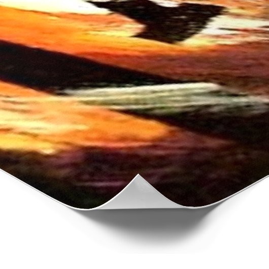 Flaming Ace King Big Slick Poker Poster von Tee (Ecke)