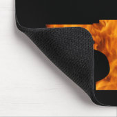 Flaming Anvil & Hammer Blacksmith Metalworking Mousepad (Ecke)