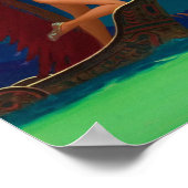 Flaming Arrow - Edward Mason Eggleston Poster (Ecke)