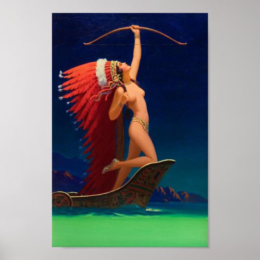 Flaming Arrow - Edward Mason Eggleston Poster (Vorne)