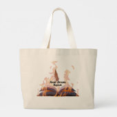 Flaming Book Jumbo Tote Bag - Read Dream Repeat Jumbo Stoffbeutel (Rückseite)