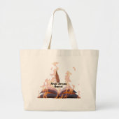Flaming Book Jumbo Tote Bag - Read Dream Repeat Jumbo Stoffbeutel (Vorne)