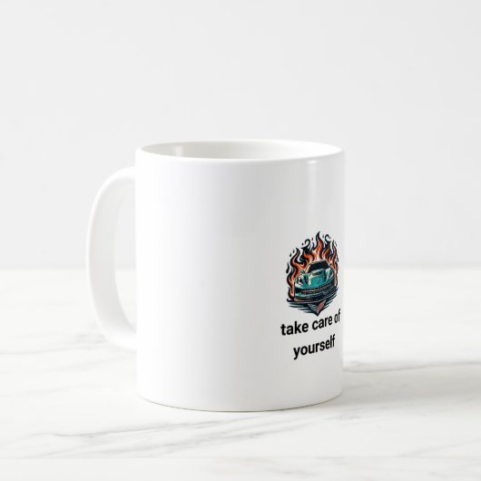  Flaming Car Mug Kaffeetasse (Vorderseite Links)