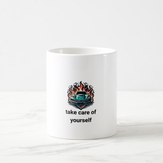 Flaming Car Mug Kaffeetasse (Mittel)