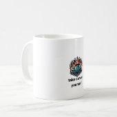 Flaming Car Tasse (Vorderseite Links)