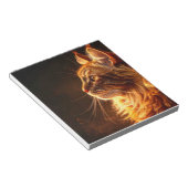 Flaming cat notizblock (angewinkelt)