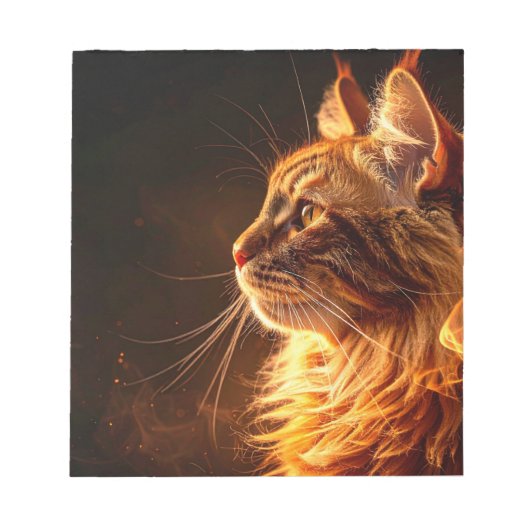 Flaming cat notizblock (Vorderseite)