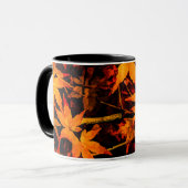 Flaming Fall Japanische Ahorn-Tasse Tasse (Vorderseite Links)