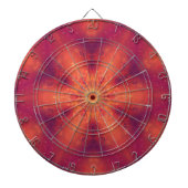 Flaming Fiery Phoenix Burning Snowflake Dartscheibe (vorne)