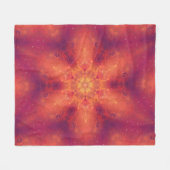 Flaming Fiery Phoenix Burning Snowflake Fleecedecke (Vorderseite (Horizontal))