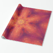 Flaming Fiery Phoenix Burning Snowflake Geschenkpapier (Ungerollt)