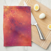 Flaming Fiery Phoenix Burning Snowflake Geschirrtuch (Viertel Falte)