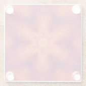 Flaming Fiery Phoenix Burning Snowflake Glasuntersetzer (Rückseite)