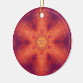 Flaming Fiery Phoenix Burning Snowflake Keramik Ornament (Links)