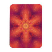 Flaming Fiery Phoenix Burning Snowflake Magnet (Vertikal)