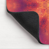 Flaming Fiery Phoenix Burning Snowflake Mousepad (Ecke)