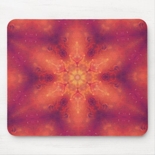 Flaming Fiery Phoenix Burning Snowflake Mousepad (Vorne)