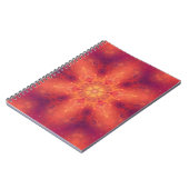 Flaming Fiery Phoenix Burning Snowflake Notizblock (Linke Seite)