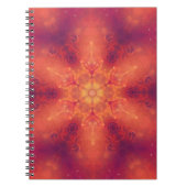 Flaming Fiery Phoenix Burning Snowflake Notizblock (Vorderseite)