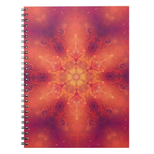 Flaming Fiery Phoenix Burning Snowflake Notizblock (Vorderseite)