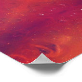 Flaming Fiery Phoenix Burning Snowflake Poster (Ecke)