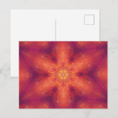Flaming Fiery Phoenix Burning Snowflake Postkarte (Vorne/Hinten)