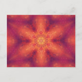 Flaming Fiery Phoenix Burning Snowflake Postkarte (Vorderseite)