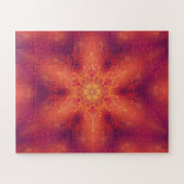 Flaming Fiery Phoenix Burning Snowflake Puzzle (Horizontal)