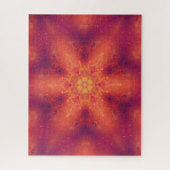 Flaming Fiery Phoenix Burning Snowflake Puzzle (Vertikal)