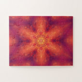 Flaming Fiery Phoenix Burning Snowflake Puzzle (Horizontal)