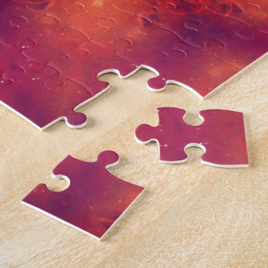 Flaming Fiery Phoenix Burning Snowflake Puzzle (Seite)