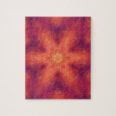 Flaming Fiery Phoenix Burning Snowflake Puzzle (Vertikal)