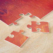 Flaming Fiery Phoenix Burning Snowflake Puzzle (Seite)