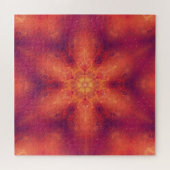 Flaming Fiery Phoenix Burning Snowflake Puzzle (Horizontal)