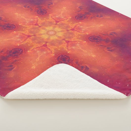 Flaming Fiery Phoenix Burning Snowflake Sherpadecke (3/4)