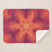 Flaming Fiery Phoenix Burning Snowflake Sherpadecke (Vorderseite (Horizontal))