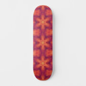 Flaming Fiery Phoenix Burning Snowflake Skateboard (Vorderseite)