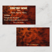FLAMING FIRE FRAKTAL Business Card Visitenkarte (Vorne/Hinten)