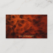 FLAMING FIRE FRAKTAL Business Card Visitenkarte (Rückseite)