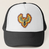 Flaming Firebird Truckerkappe (Vorderseite)
