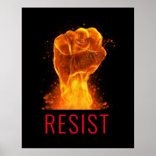 Flaming Fist Residence individualisierbares Poster