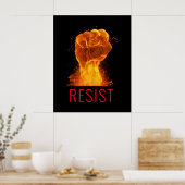 Flaming Fist Residence individualisierbares Poster (Küche)