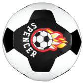Flaming-Fußballball Personalisiert Fußball (Gedreht)