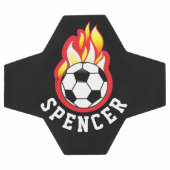 Flaming-Fußballball Personalisiert Fußball (Flach)