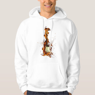 Flaming Gitarren Hoodie – Rock & Fire Style