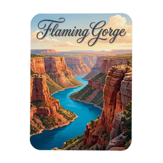 Flaming Gorge Utah Magnet (Vertikal)