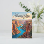 Flaming Gorge Utah Postkarte (Stehend Vorderseite)